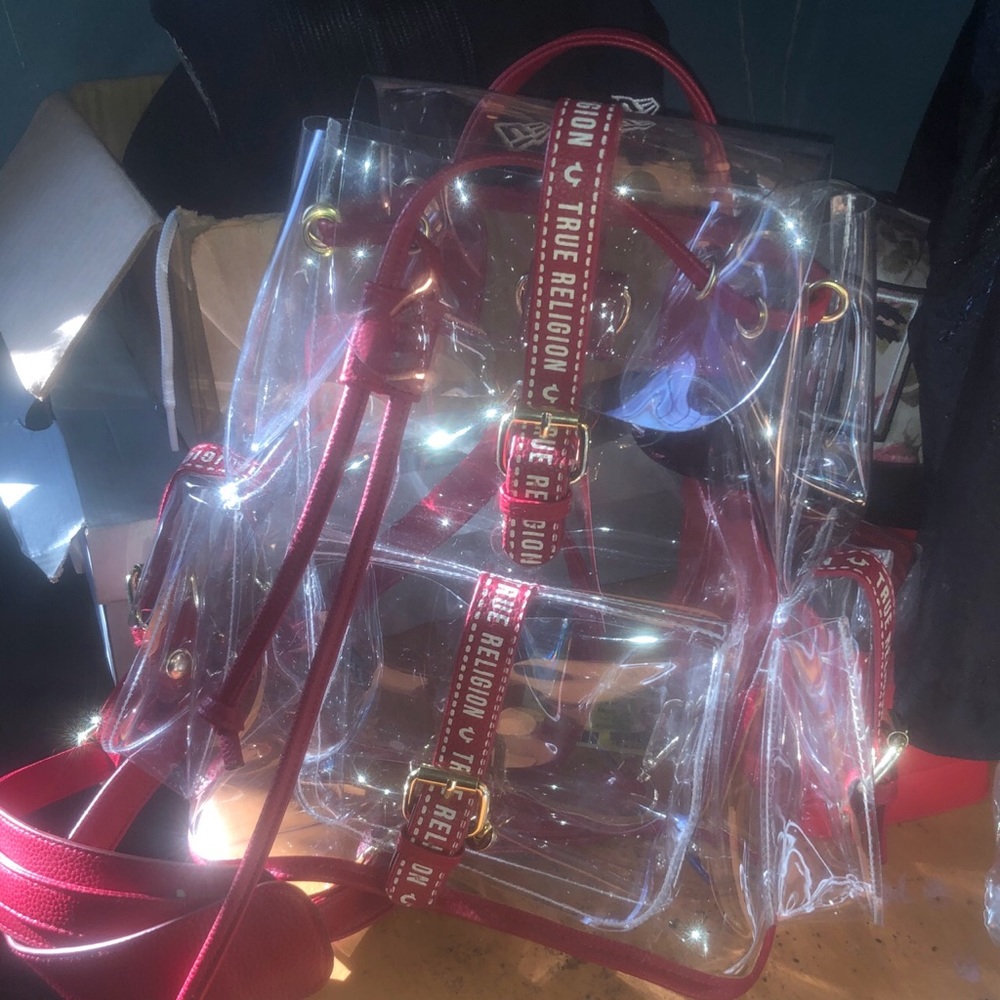 True reign clear backpack